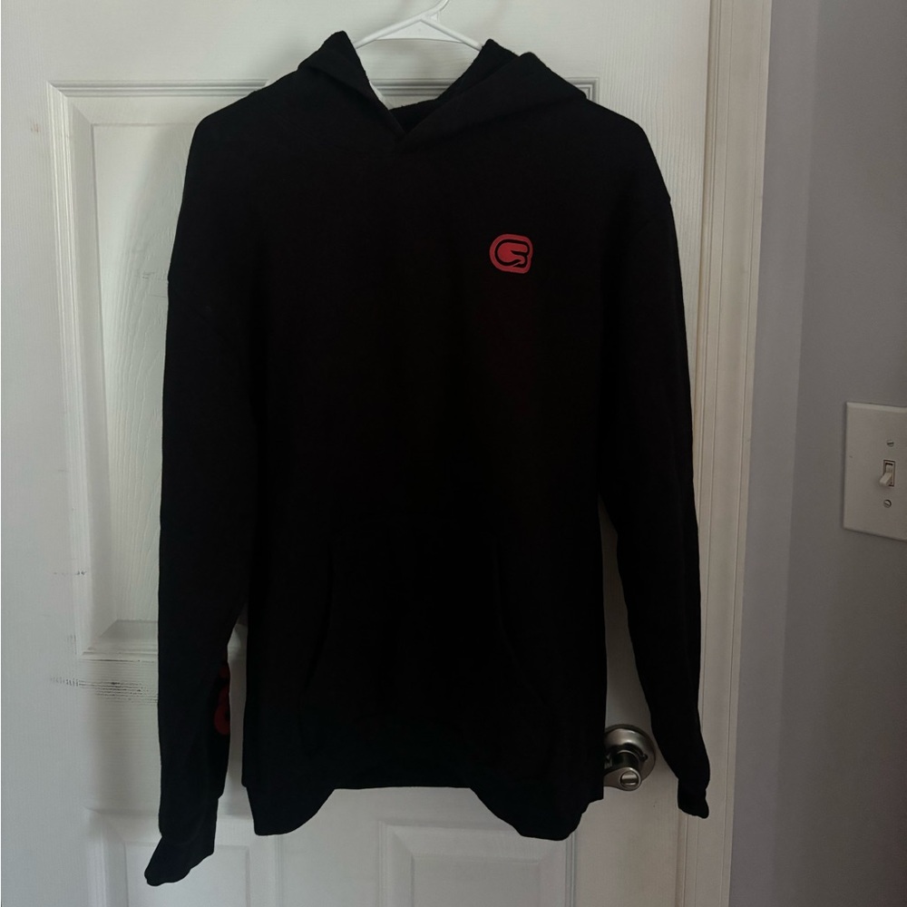 CycleBar Black Hoodie with Red Logo